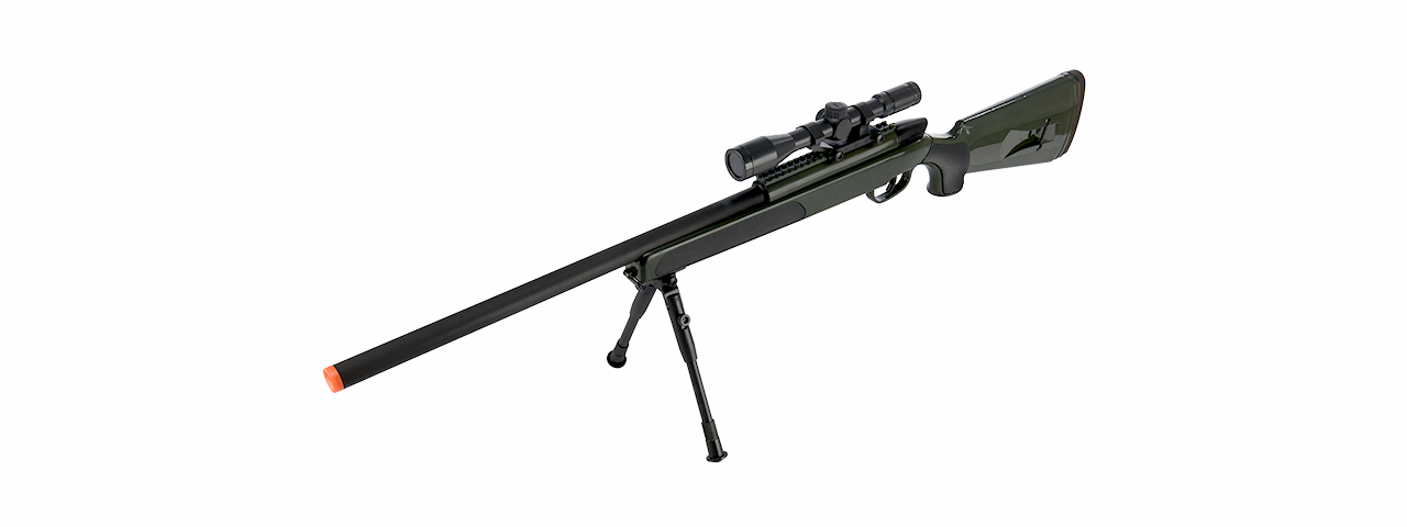 ZM51G MK51 SPRING BOLT ACTION AIRSOFT RIFLE W/ SCOPE (OD GREEN)