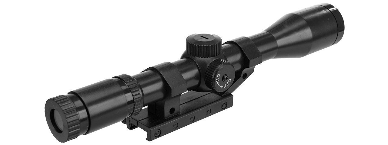 ZM52 AIRSOFT PLASTIC MK96 SCOPE W/ RAIL MOUNT (BLACK) - Click Image to Close