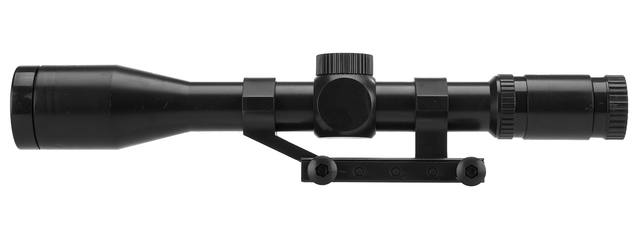 ZM52 AIRSOFT PLASTIC MK96 SCOPE W/ RAIL MOUNT (BLACK) - Click Image to Close