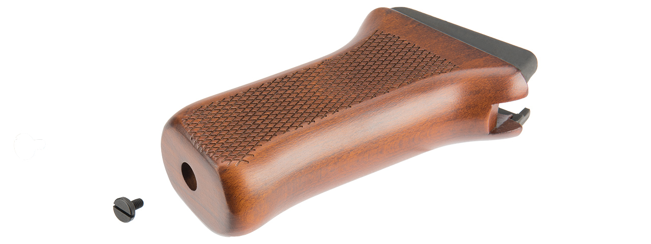 LCT AIRSOFT PISTOL GRIP FOR AK SERIES AEG - WOOD - Click Image to Close