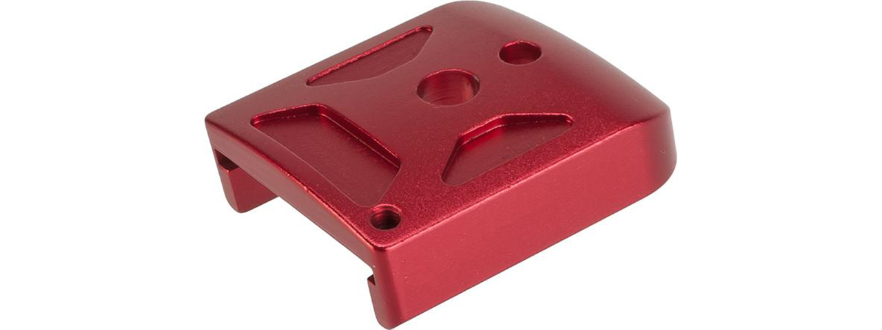 5KU-GB260-R ALUMINUM HI-CAPA MAG BASE COVER - TYPE 1 (RED) - Click Image to Close