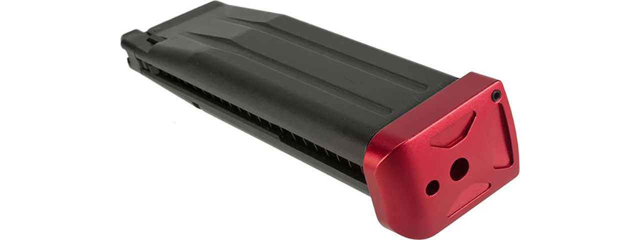 5KU-GB260-R ALUMINUM HI-CAPA MAG BASE COVER - TYPE 1 (RED) - Click Image to Close