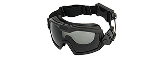 G-Force Full Seal Airsoft Goggles w/ Built-In Fan [Clear Lens] (BLACK)