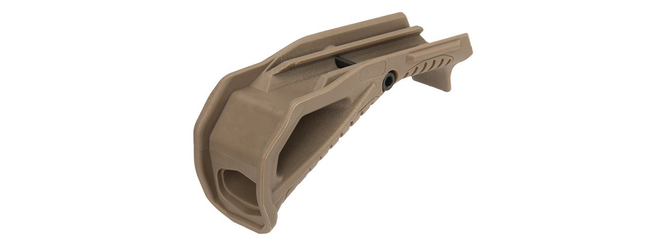 G-Force Picatinny Grooved Angled Foregrip (DARK EARTH) - Click Image to Close