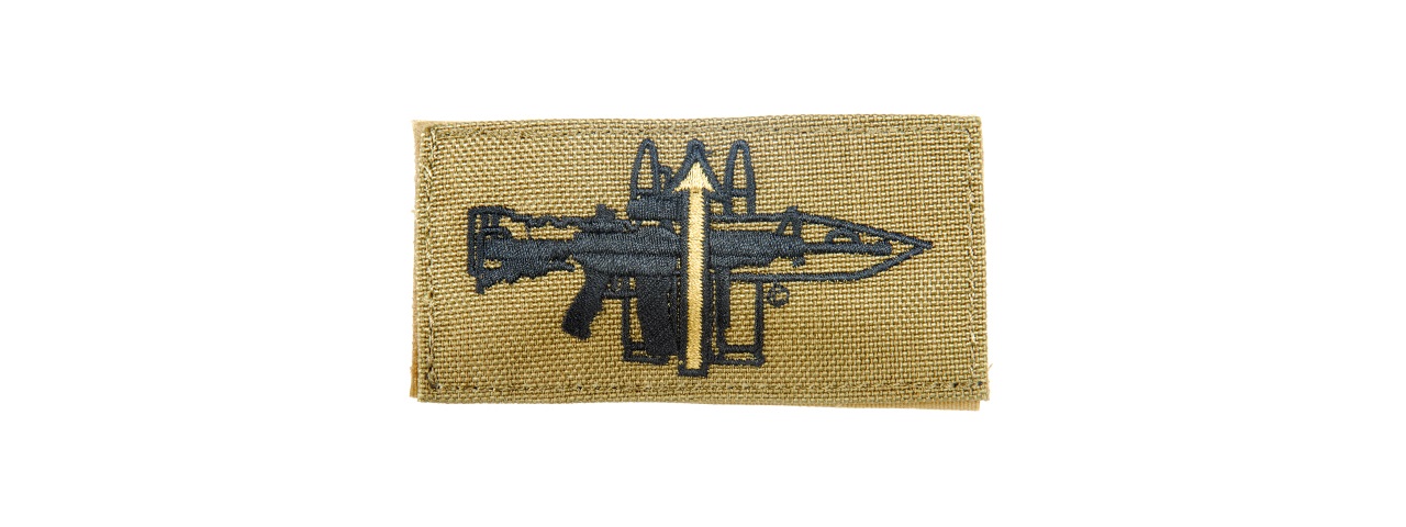 HOOK AND LOOP AR-15 RIFLEMAN PLATOON MORALE PATCH (TAN) - Click Image to Close