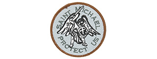 AC-141A SAINT MICHAEL GUARDIAN PROTECT US MORALE PATCH (LIGHT BLUE)