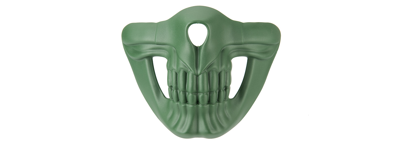 Lower Skull Mask Face Protection (GREEN) - Click Image to Close