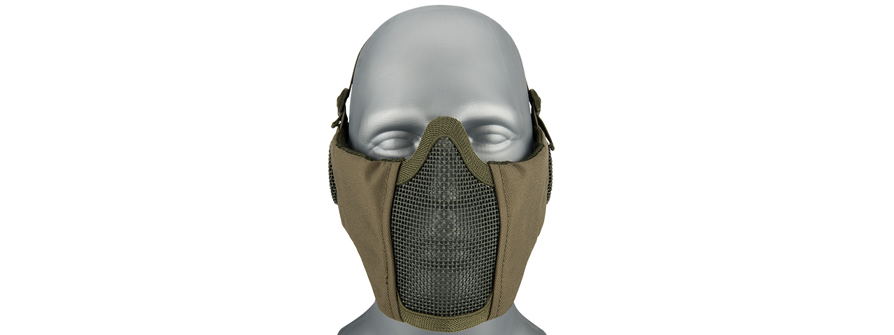 G-Force Tactical Elite Face and Ear Protective Mask (Color: OD Green)