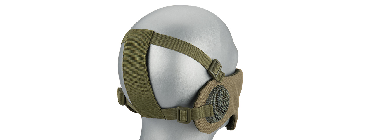 G-Force Tactical Elite Face and Ear Protective Mask (Color: OD Green) - Click Image to Close