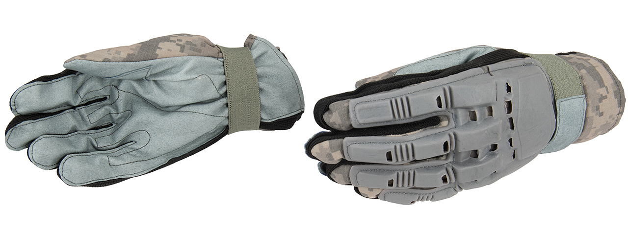PAINTBALL FULL FINGER GLOVES - X SMALL - ACU - Click Image to Close