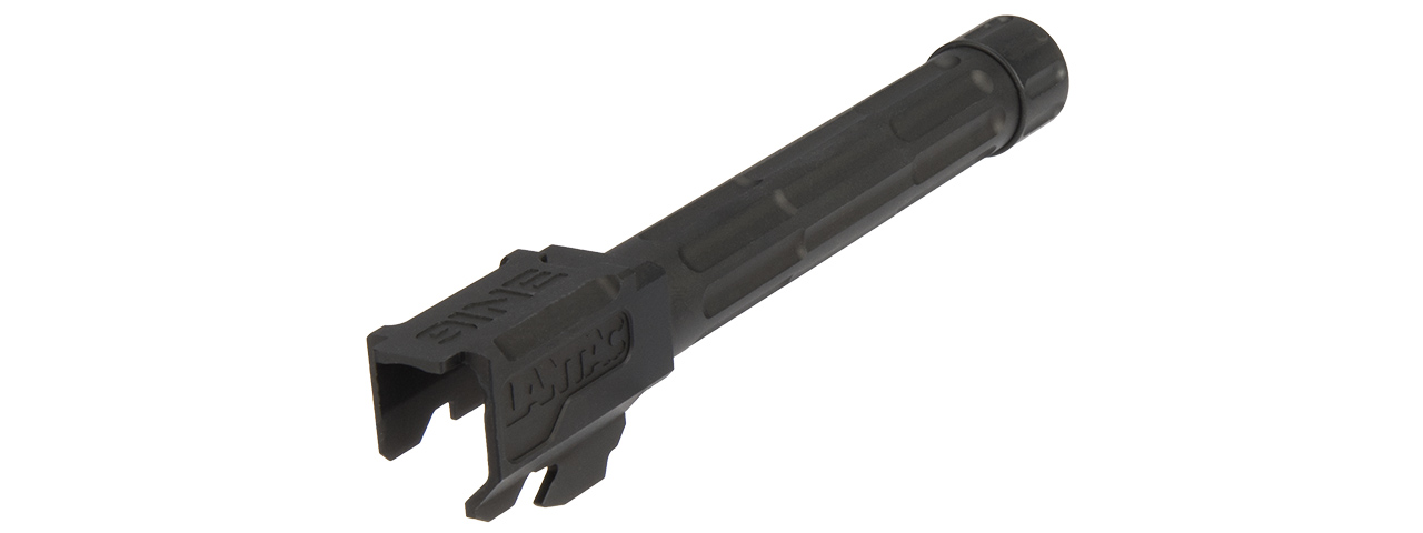 FLUTED / THREADED OUTER BARREL FOR G-SERIES GBB PISTOLS (BLACK) - Click Image to Close