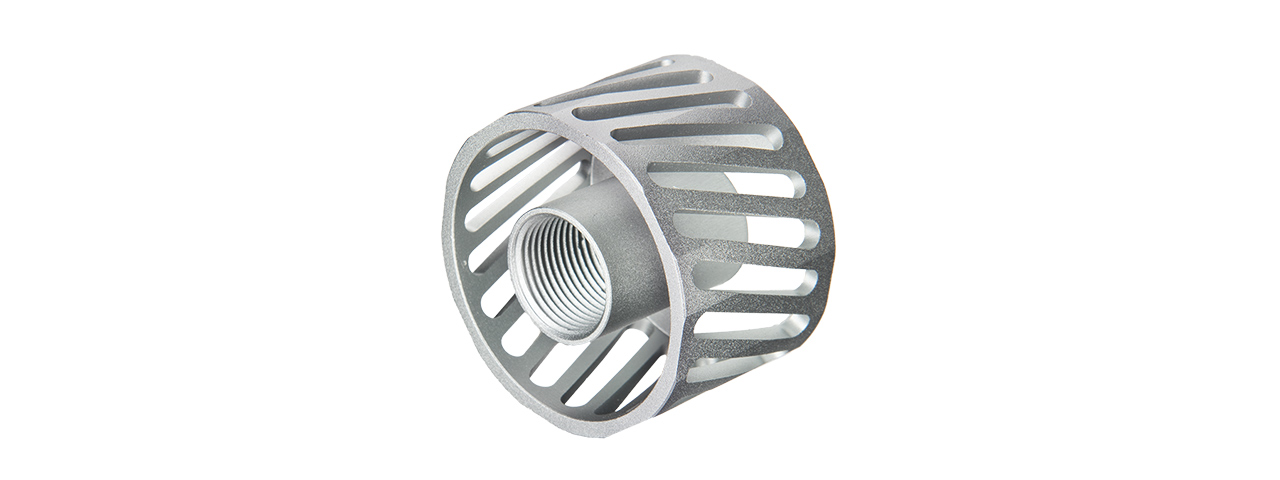 FLASH COMPENSATOR FOR 14MM CCW (SILVER) - Click Image to Close