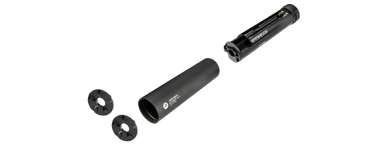 ACT-AT1000 AT100 TRACER UNIT BARREL EXTENSION / MOCK SUPPRESSOR (BLACK) - Click Image to Close