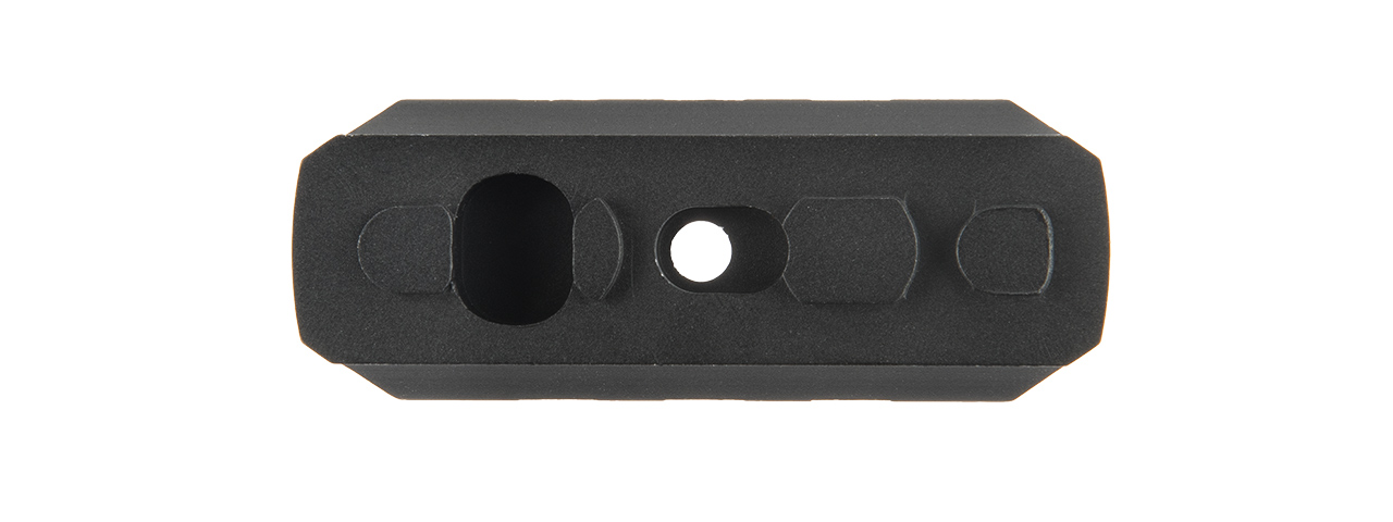 ATLAS CUSTOM WORKS 3-SLOT FULL METAL KEYMOD PICATINNY RAIL SEGMENT (BLACK) - Click Image to Close