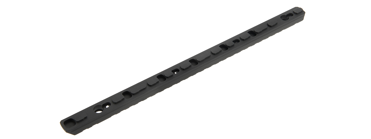 ATLAS CUSTOM WORKS 26-SLOT FULL METAL KEYMOD PICATINNY RAIL SEGMENT (BLACK) - Click Image to Close