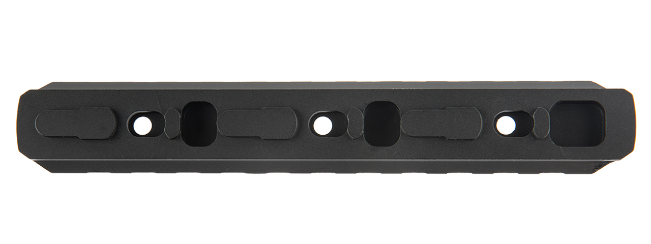 ATLAS CUSTOM WORKS 11-SLOT KEYMOD PICATINNY RAIL SEGMENT (BLACK) - Click Image to Close