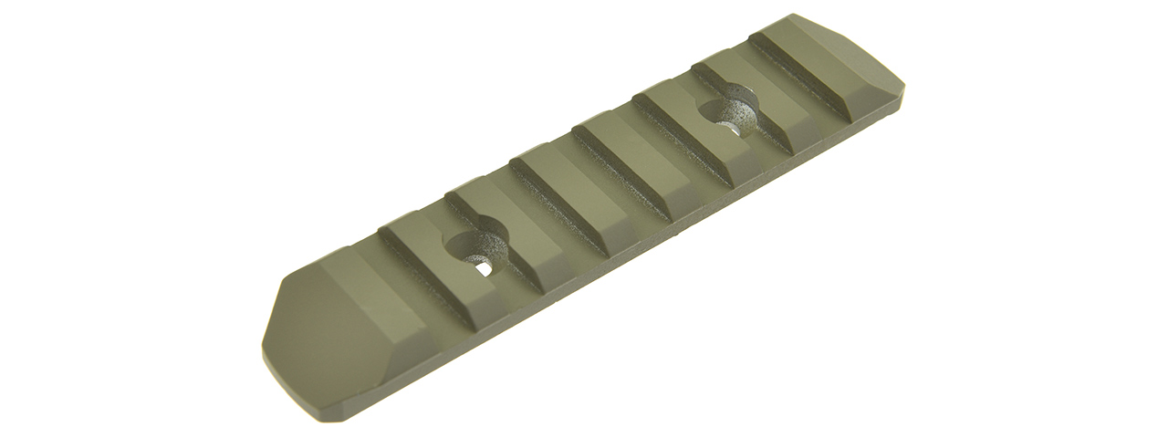 ATLAS CUSTOM WORKS 7-SLOT FULL METAL M-LOK PICATINNY RAIL SEGMENT (TAN) - Click Image to Close