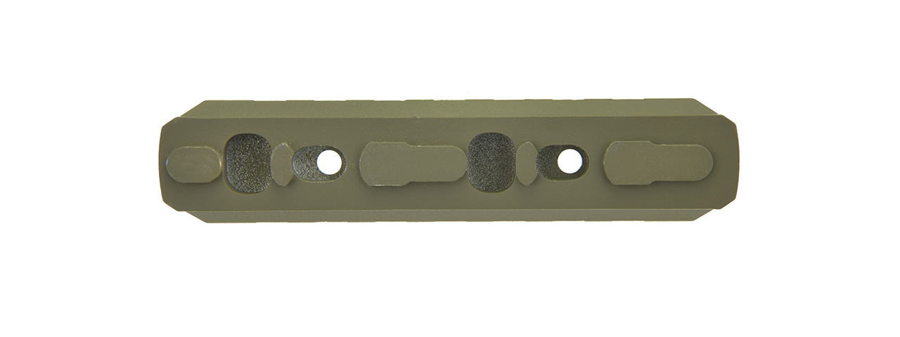 ATLAS CUSTOM WORKS 7-SLOT FULL METAL M-LOK PICATINNY RAIL SEGMENT (TAN) - Click Image to Close