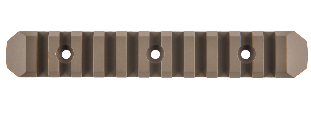 ATLAS CUSTOM WORKS 11-SLOT M-LOK PICATINNY RAIL SEGMENT- TAN