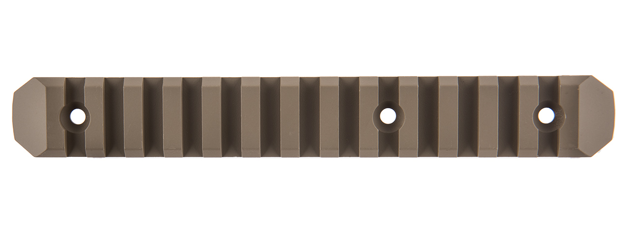 ATLAS CUSTOM WORKS 13-SLOT M-LOK PICATINNY RAIL SEGMENT (TAN) - Click Image to Close