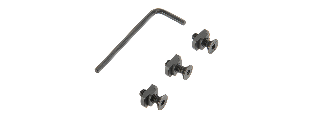 ATLAS CUSTOM WORKS 6 PIECE M-LOK POLYMER PICATINNY RAIL SET (BLACK)