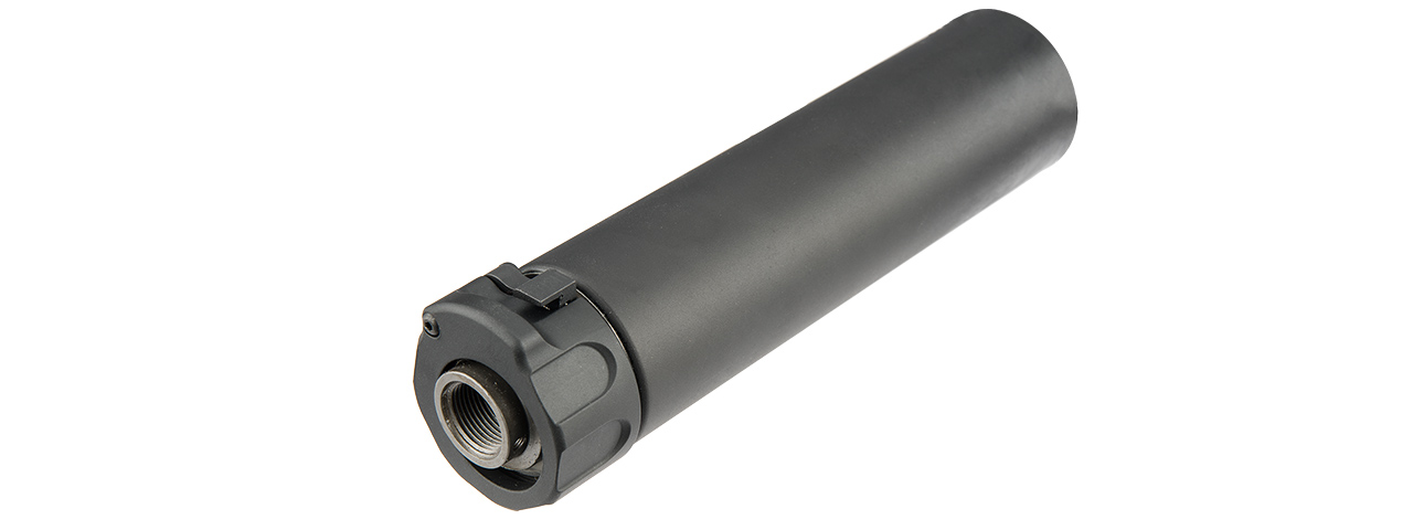 ATLAS CUSTOM WORKS FULL METAL SOCOM QD BARREL EXTENSION W/ FLASH HIDER [MINI] (BLACK)