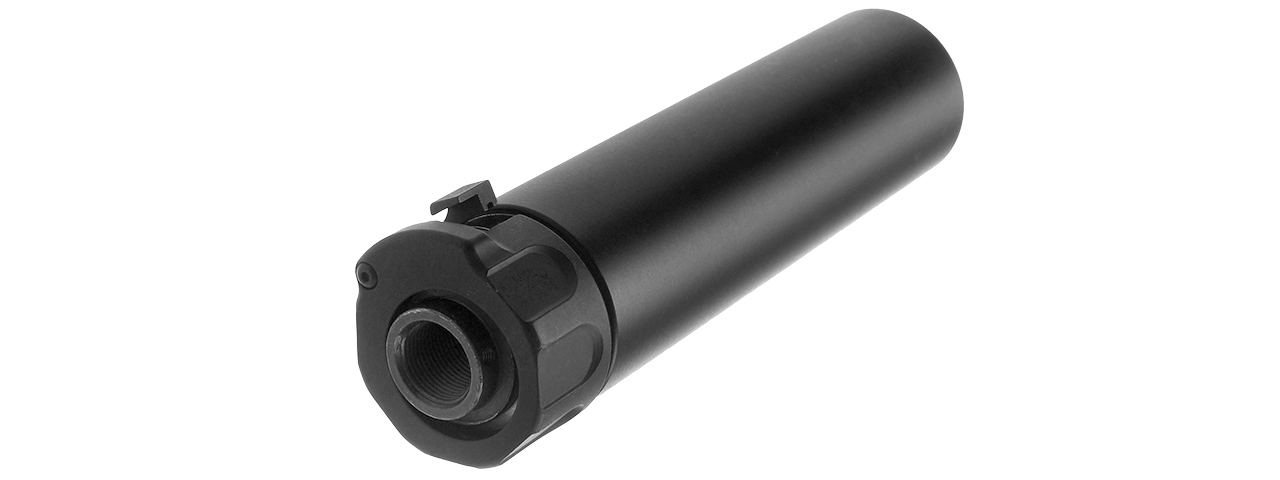 ATLAS CUSTOM WORKS FULL METAL SOCOM QD 5.3" BARREL EXTENSION W/ FLASH HIDER [MINI2] (BLACK) - Click Image to Close