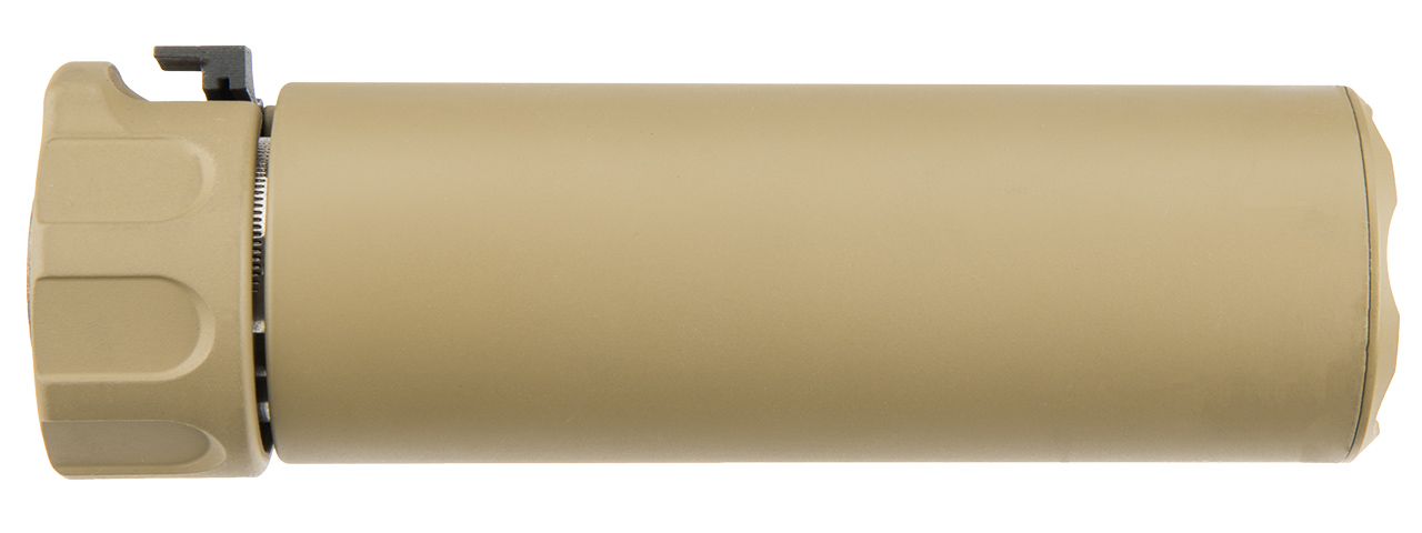 ATLAS CUSTOM WORKS FULL METAL SOCOM QD 5.3" BARREL EXTENSION W/ FLASH HIDER [MINI2] (TAN)