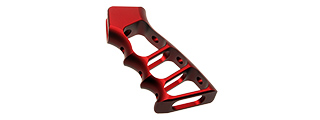 ATLAS CUSTOM WORKS CNC SKELETONIZED PISTOL GRIP FOR M4/M16 GBB RIFLES (RED)