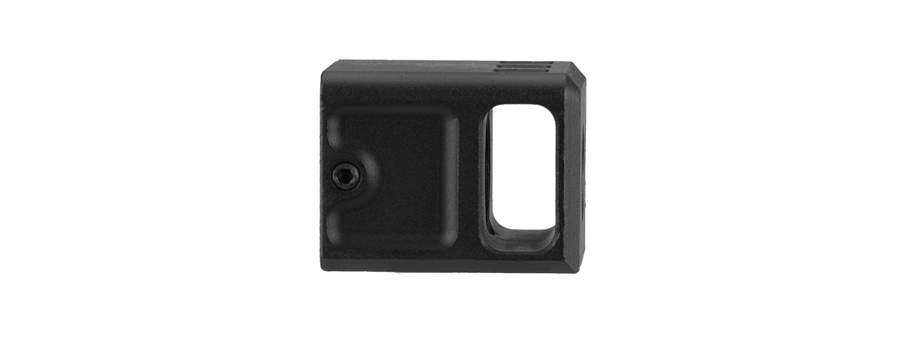 ATLAS CUSTOM WORKS -14MM CCW AIRSOFT STUBBY COMPENSATOR FOR G SERIES GBB PISTOLS (BLACK) - Click Image to Close