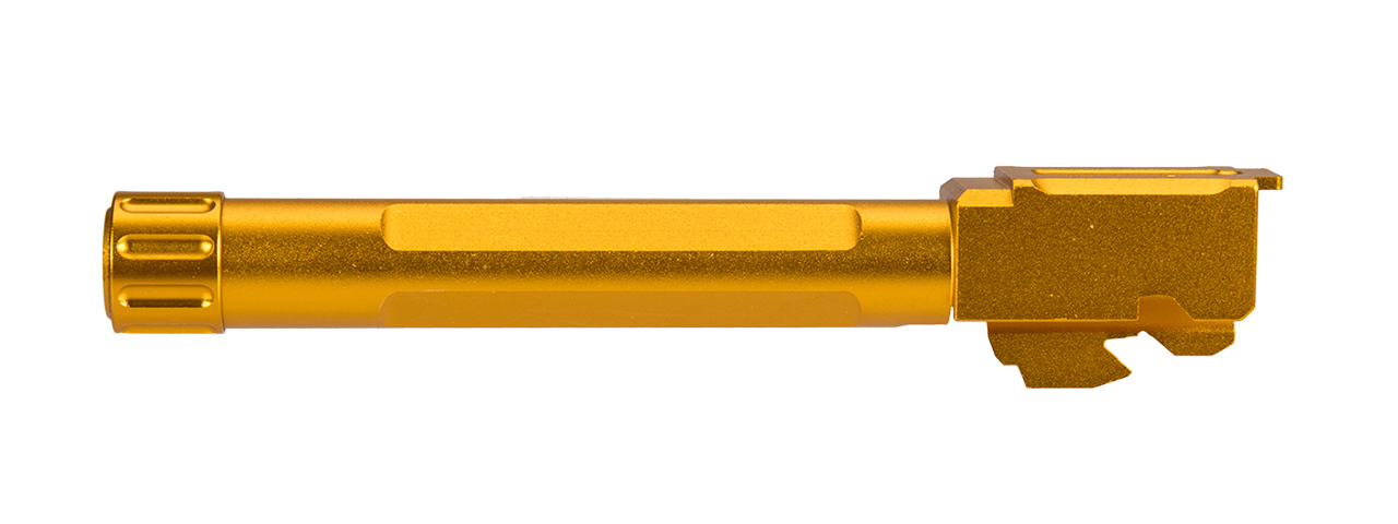 ATLAS CUSTOM WORKS G17 THREADED OUTER BARREL (GOLD) - Click Image to Close