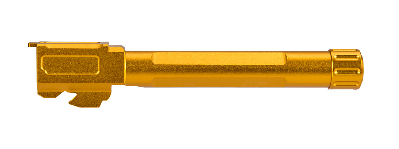 ATLAS CUSTOM WORKS G17 THREADED OUTER BARREL (GOLD) - Click Image to Close