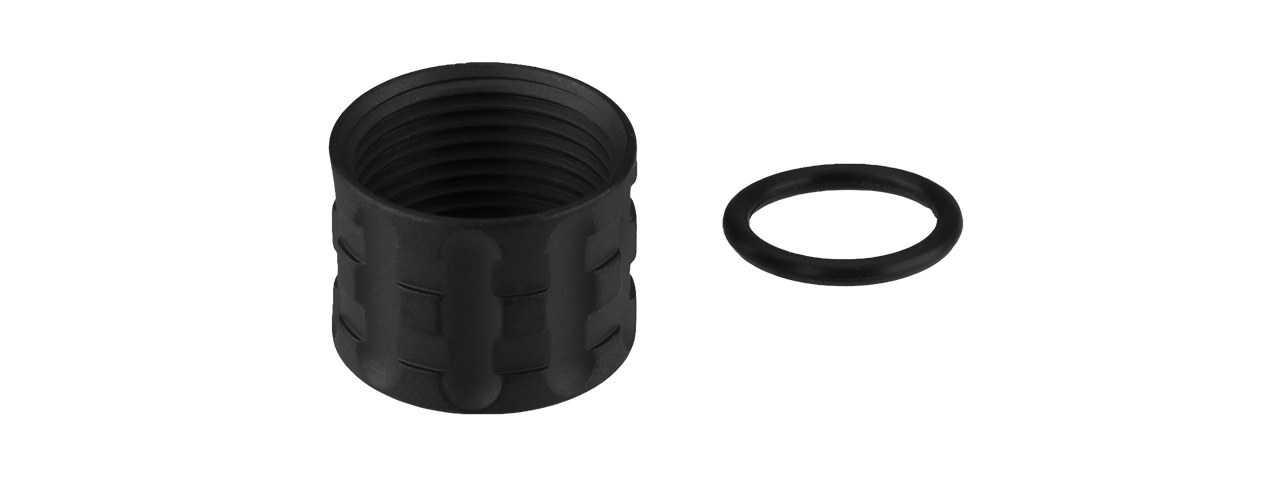 ATLAS CUSTOM WORKS PILLAR FULL METAL -14MM THREAD PROTECTOR (BLACK)