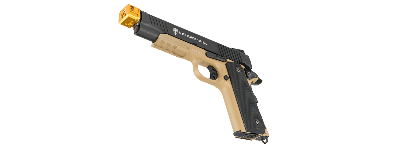 ATLAS CUSTOM WORKS [14MM] CCW AIRSOFT X-OUT "S" COMPENSATOR FOR G SERIES GBB PISTOLS (GOLD) - Click Image to Close