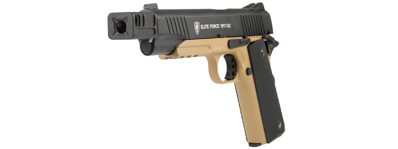 ATLAS CUSTOM WORKS [14MM] CCW AIRSOFT X-OUT "L" COMPENSATOR FOR G SERIES GBB PISTOLS (BLACK)