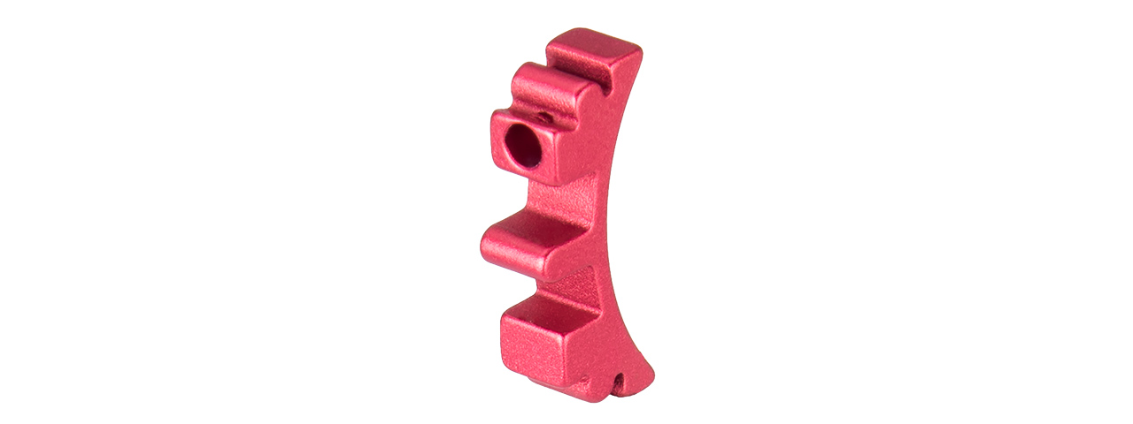 AIRSOFT MASTERPIECE ALUMINUM PUZZLE FRONT CURVE SHORT TRIGGER (RED) - Click Image to Close