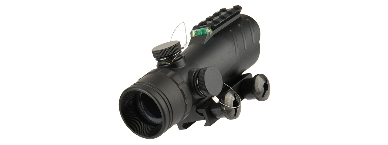 LANCER TACTICAL ENCLOSED RED DOT SIGHT W/ TOP OPTIC RAIL (BLACK) - Click Image to Close