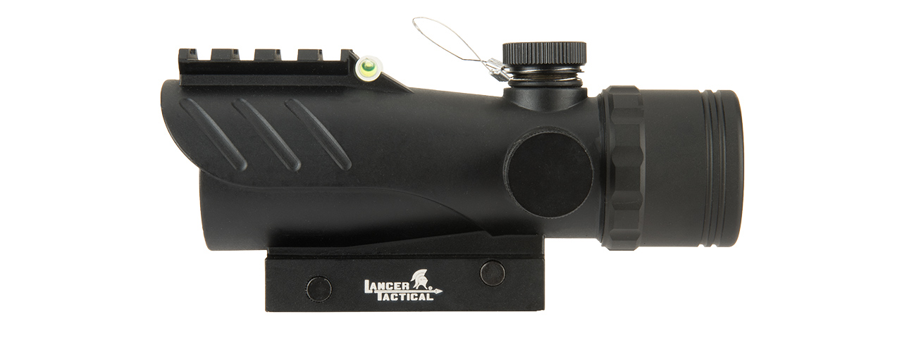 LANCER TACTICAL ENCLOSED RED DOT SIGHT W/ TOP OPTIC RAIL (BLACK) - Click Image to Close