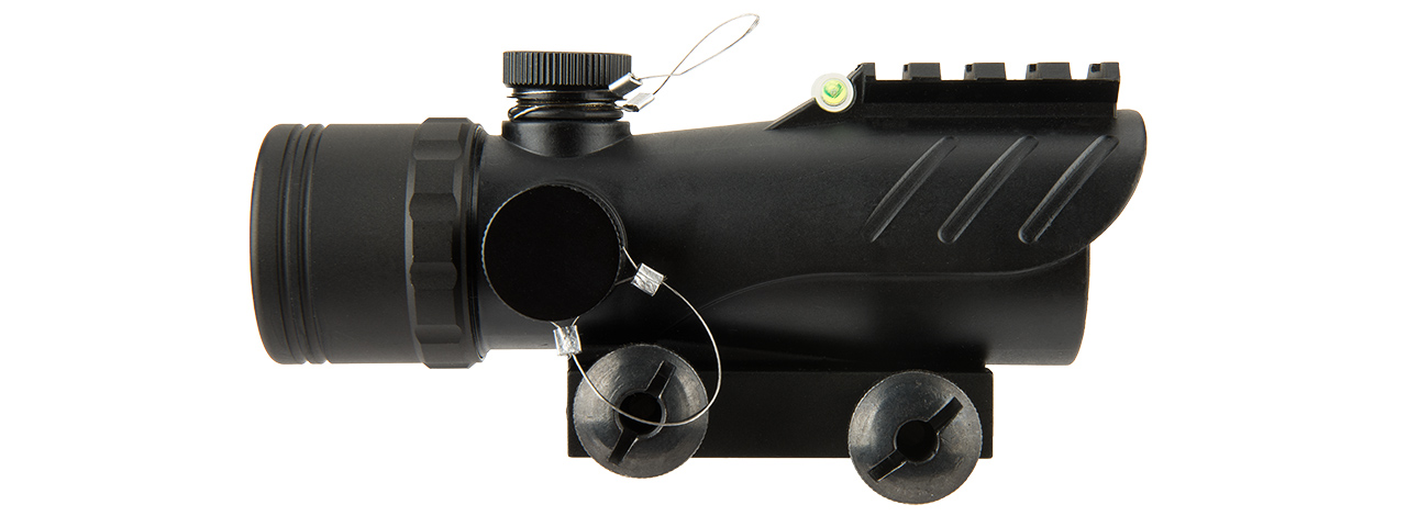 LANCER TACTICAL ENCLOSED RED DOT SIGHT W/ TOP OPTIC RAIL (BLACK) - Click Image to Close