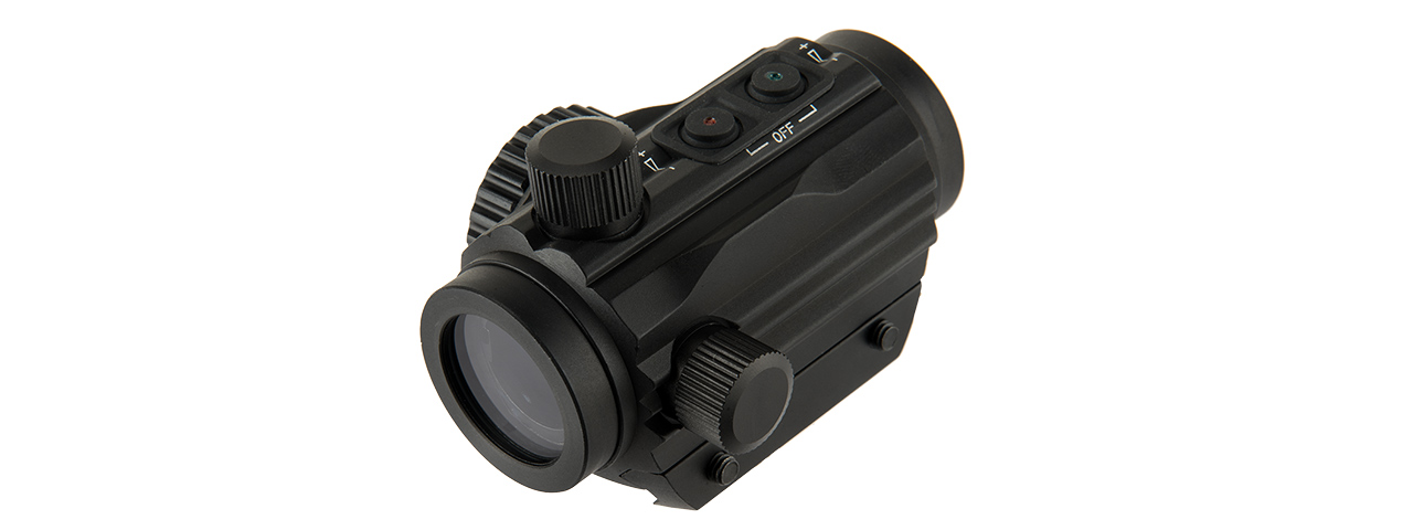 LANCER TACTICAL 1 X 30 MINI RED/GREEN DOT SIGHT (BLACK) - Click Image to Close