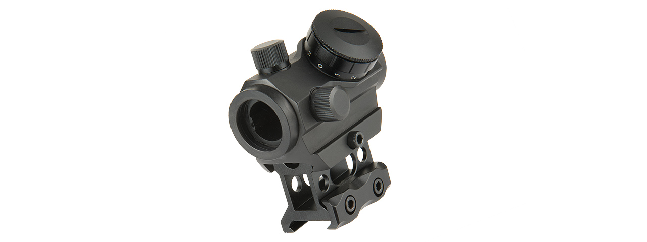 LANCER TACTICAL 1 X 30 MINI RED DOT SIGHT W/ PICATINNY RISER (BLACK)