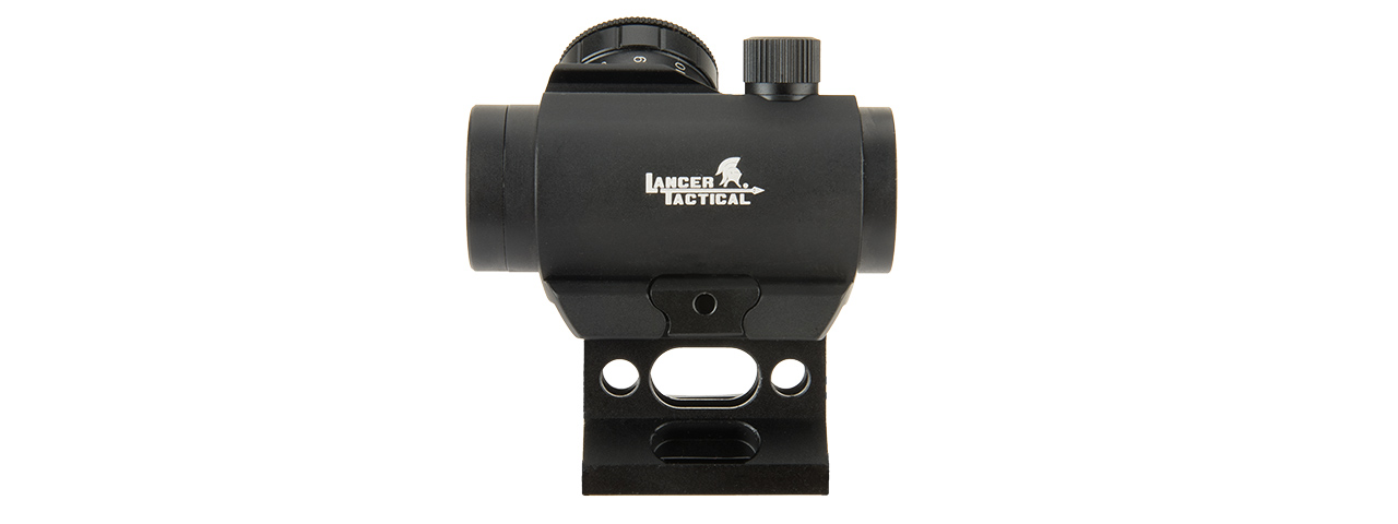 LANCER TACTICAL 1 X 30 MINI RED DOT SIGHT W/ PICATINNY RISER (BLACK)