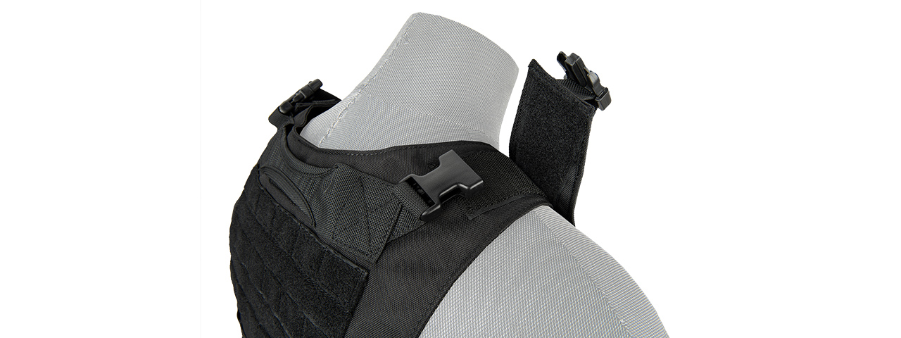 LANCER TACTICAL 1000D NYLON AAV STYLE PLATE CARRIER (BLACK)