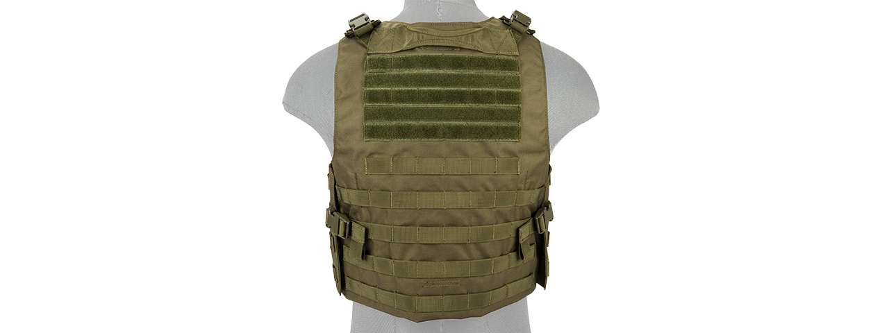 LANCER TACTICAL 1000D NYLON AAV STYLE PLATE CARRIER (OD GREEN)