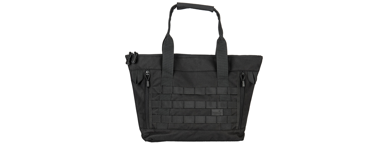 LANCER TACTICAL 1000D NYLON TACTICAL TOTE BAG (BLACK) - Click Image to Close