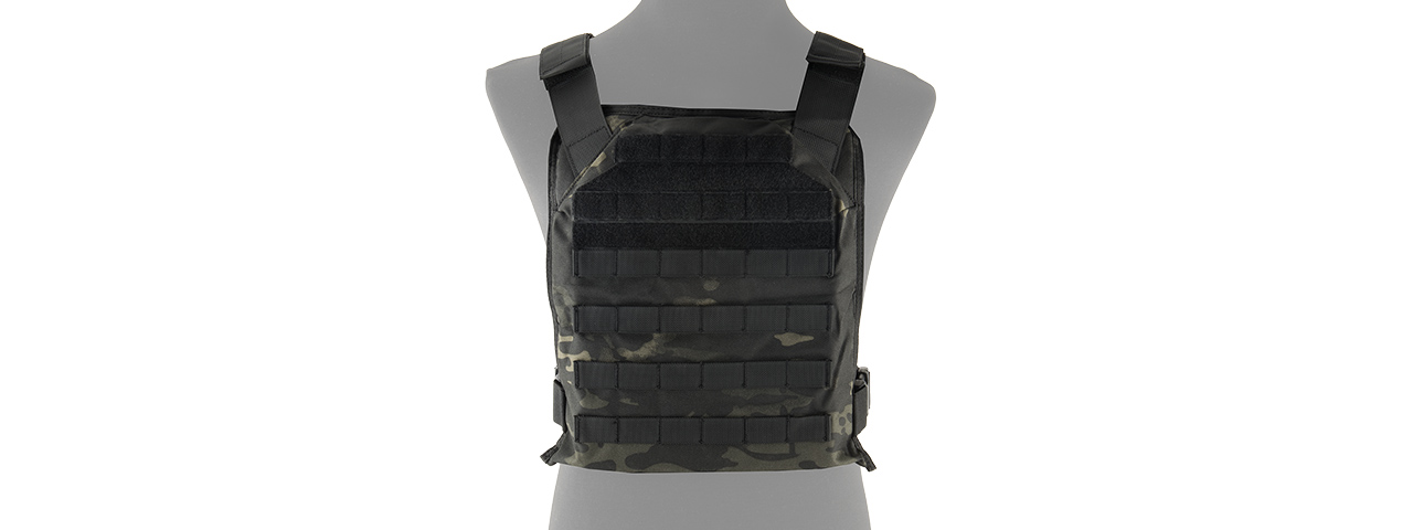 LANCER TACTICAL 1000D PRIMARY TACTICAL VEST (PPC) (CAMO BLACK) - Click Image to Close