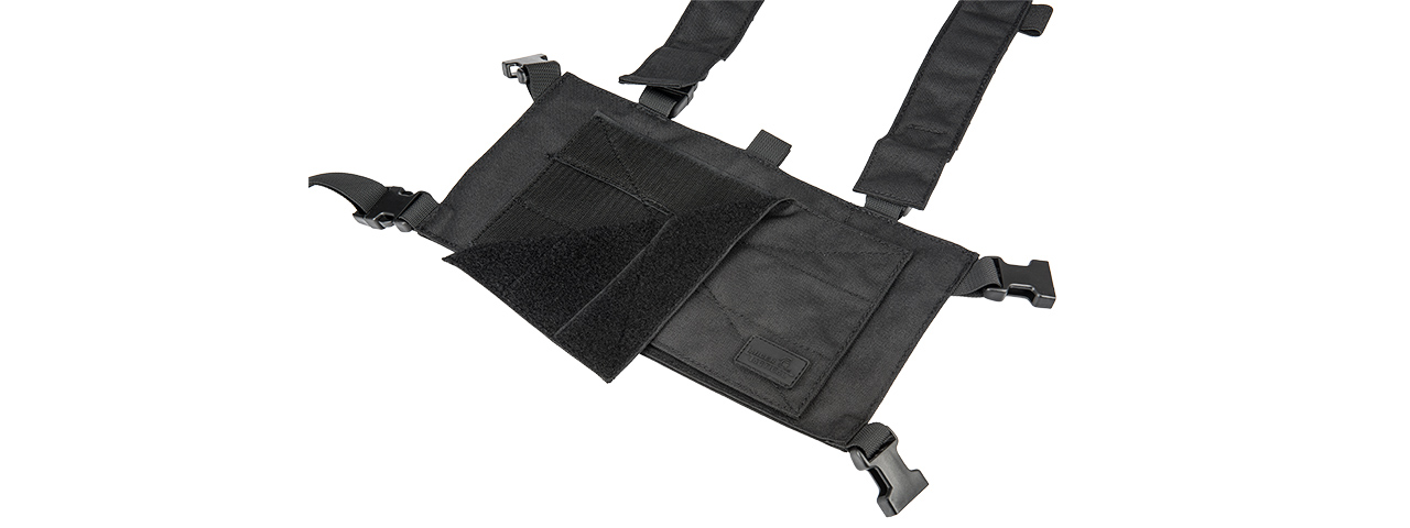 LANCER TACTICAL 1000D NYLON QUAD M4 AND PISTOL MAG CHEST RIG (BLACK) - Click Image to Close