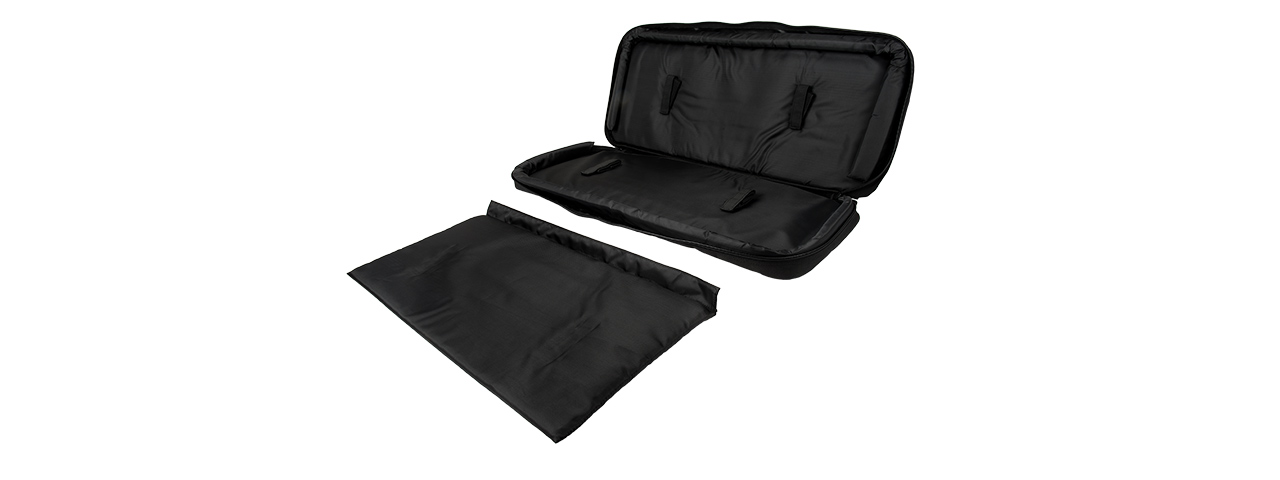 LANCER TACTICAL 1000D NYLON 3-WAY CARRY 29" DOUBLE RIFLE GUN BAG (BLACK) - Click Image to Close