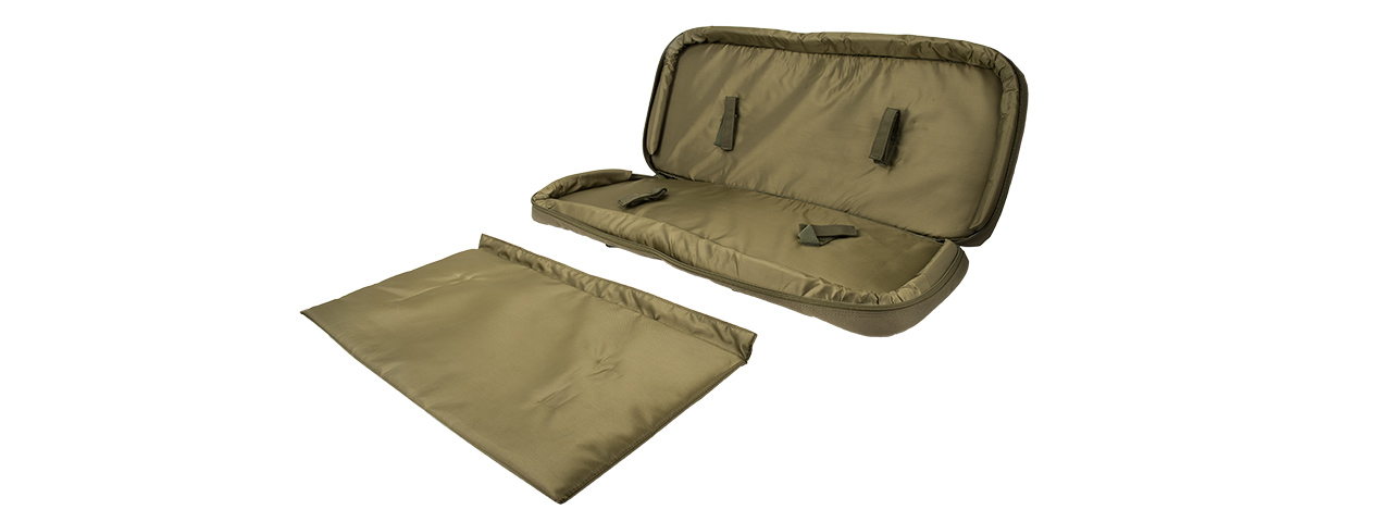 LANCER TACTICAL 1000D NYLON 3-WAY CARRY 29" DOUBLE RIFLE GUN BAG (OD GREEN)