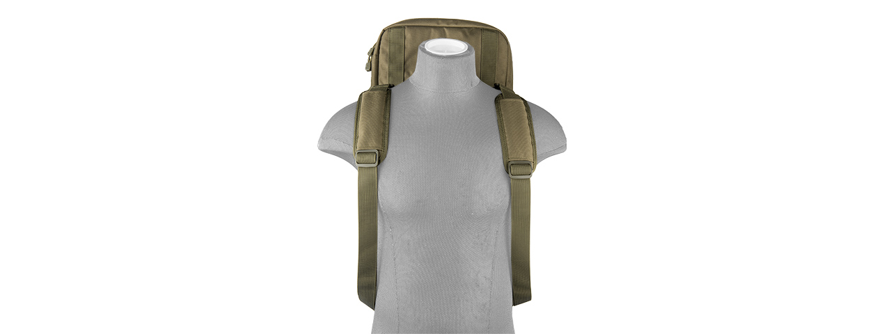 LANCER TACTICAL 1000D NYLON 3-WAY CARRY 29" DOUBLE RIFLE GUN BAG (OD GREEN)